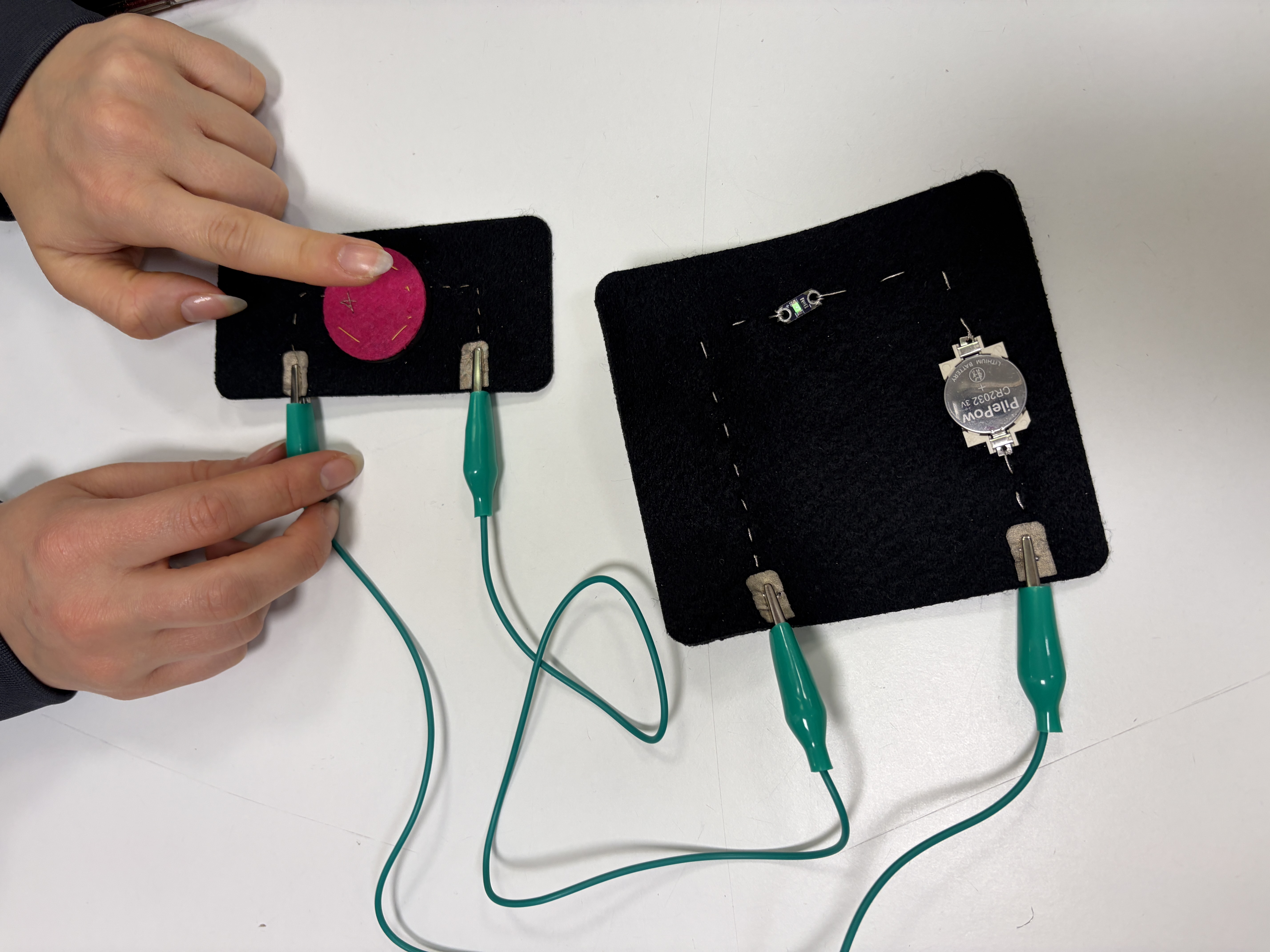 echantillons textiles electroniques