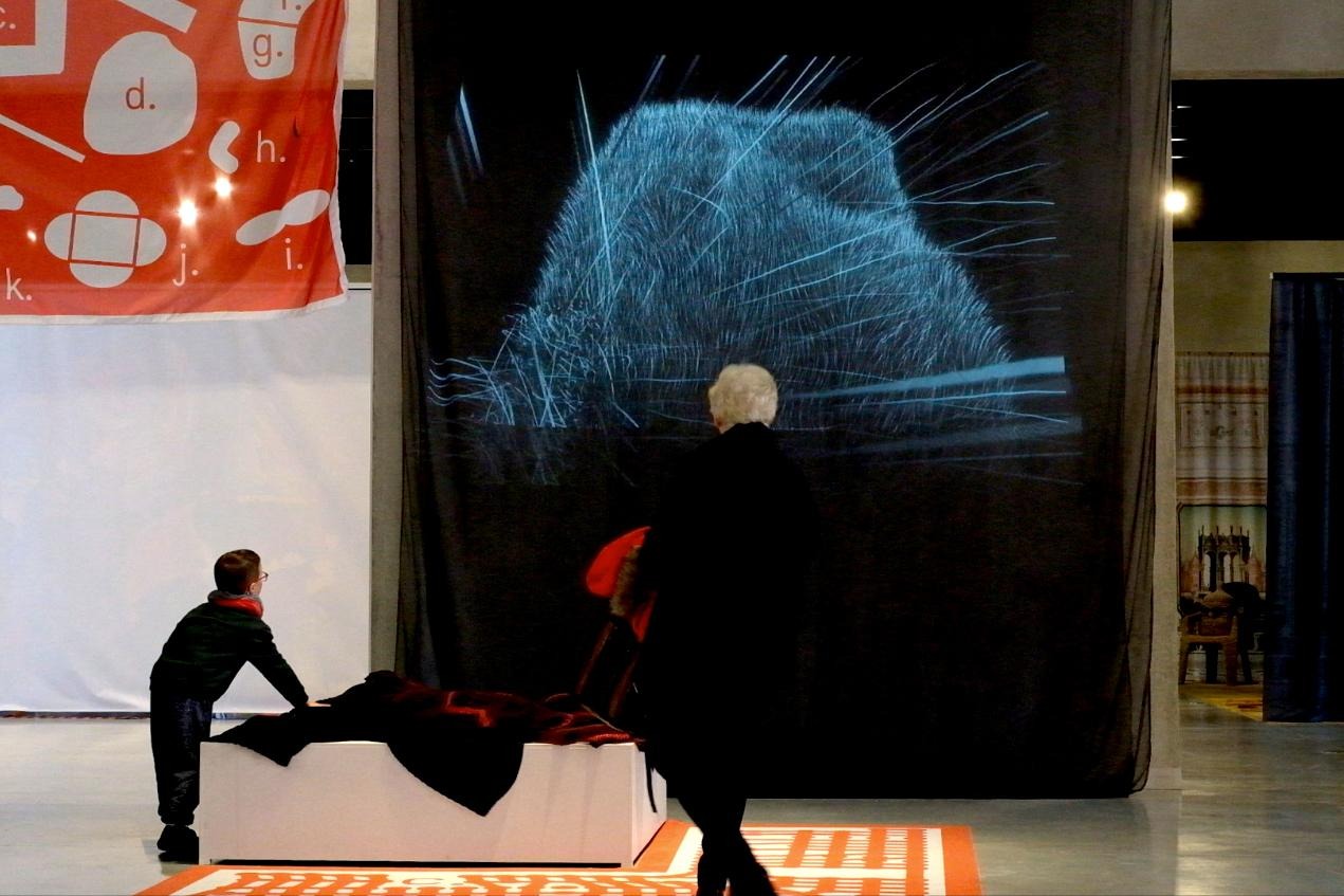 Vue de face de l'installation